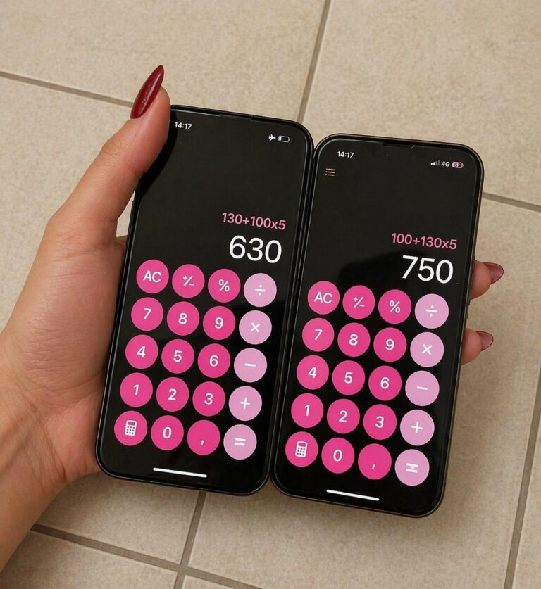Comment changer le design de la Calculatrice iPhone en rose