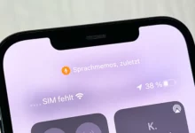 Points orange du micro sur l'iphone