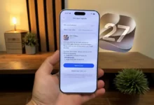 Un iPhone affichant l'écran « Mise à jour logicielle » pour installer iOS 27 !